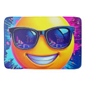 Cool 😎 Emoji Splash Fun Badmat (Voorkant)