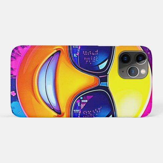 Cool 😎 Emoji Splash Fun Case-Mate iPhone Case (Achterkant (horizontaal))