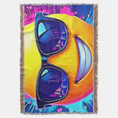 Cool 😎 Emoji Splash Fun Deken (Voorkant Verticaal)