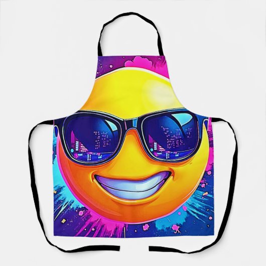 Cool 😎 Emoji Splash Fun Schort (Voorkant)