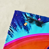 Cool 😎 Emoji Splash Fun Strandlaken (In situ)