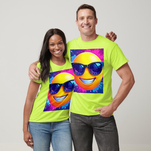 Cool 😎 Emoji Splash Fun T-shirt (Unisex)