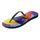 Cool 😎 Emoji Splash Fun Teenslippers (Schuin)