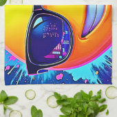 Cool 😎 Emoji Splash Fun Theedoek (Gevouwen)