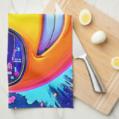 Cool 😎 Emoji Splash Fun Theedoek (Quarter Fold)