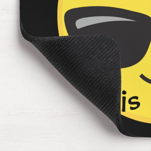 Cool Emoji voor Homeschool Muismat (Hoek)