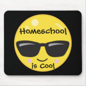 Cool Emoji voor Homeschool Muismat (Voorkant)