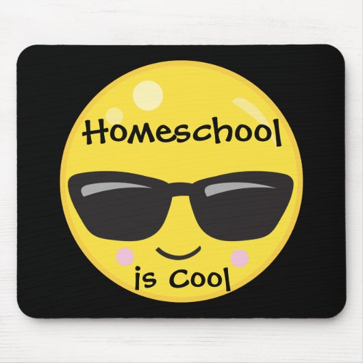 Cool Emoji voor Homeschool Muismat (Voorkant)