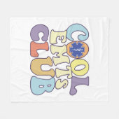 Cool Emts Club Emergency Medisch Technicus Eerst Fleece Deken (Voorkant (Horizontaal))