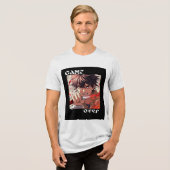 Cool en casual Tri-Blend shirt (Voorkant volledig)