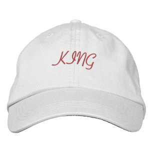 Cool en comfortabel vizier King Text Geborduurde Pet