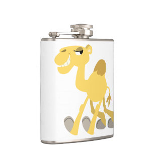Cool en Cute Cartoon Camel Hip Flask Heupfles