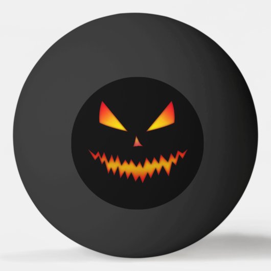 Cool en eng Jack O'Lantern face Halloween Pingpongbal (Voorkant)