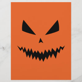 Cool en eng Jack O'Lantern gezicht Halloween flyer