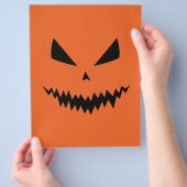 Cool en eng Jack O'Lantern gezicht Halloween flyer (Hand)