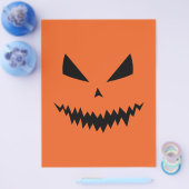 Cool en eng Jack O'Lantern gezicht Halloween flyer (Enkel)