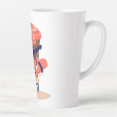 Cool en grappig koffie karakter latte mok (Rechts)