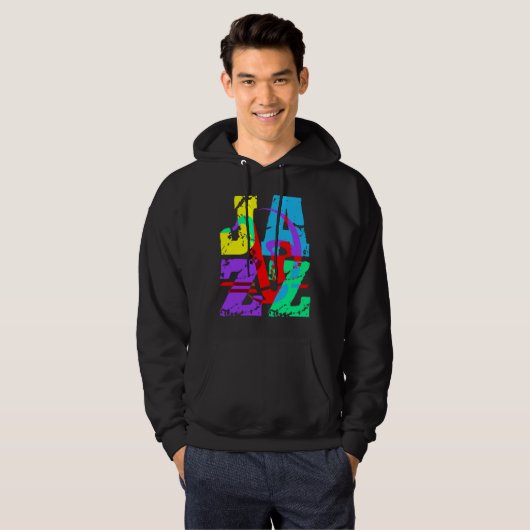 Cool en hip Jazz Hoodie (Voorkant volledig)