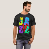 Cool en hip Jazz T-shirt (Voorkant volledig)