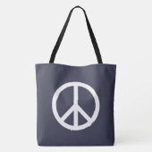 Cool en Klassieke Vrede Tote Bag (Achterkant)