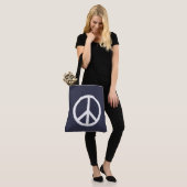 Cool en Klassieke Vrede Tote Bag (Op model)