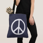 Cool en Klassieke Vrede Tote Bag (Dichtbij)