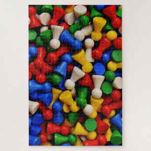Cool en Kleurrijk Houten Spel Stuk Legpuzzel