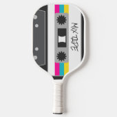 Cool en kleurrijk Ik hou van de jaren 80 | Naam Pickleball Paddle (Achterkant)