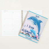 Cool en kleurrijke l Liefde Dolfijnen Quotes Naam Planner (Display)