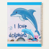 Cool en kleurrijke l Liefde Dolfijnen Quotes Naam Planner (Achterkant)