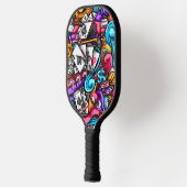 Cool en kleurrijke Las Vegas Casino Gokken Doodle Pickleball Paddle (Links)