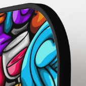 Cool en kleurrijke Las Vegas Casino Gokken Doodle Pickleball Paddle (Links Detail)