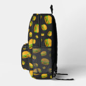 Cool en leuk lekker burger patroon bedrukte rugzak (Rechts)