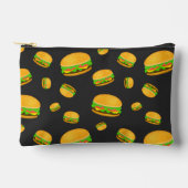 Cool en leuk lekker hamburgerpatroon donkergrijs etui (Voorkant)