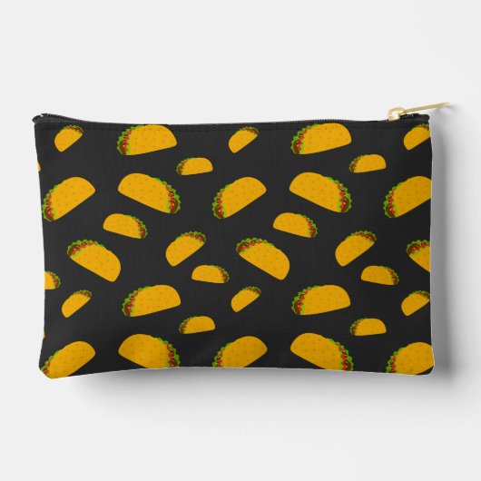 Cool en leuk lekker taco patroon donkergrijs etui (Achterkant)