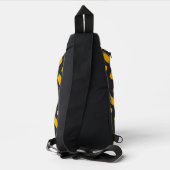 Cool en leuk lekker taco patroon donkergrijs sling bag (Achterkant)
