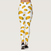 Cool en leuk lekker taco patroon wit leggings (Achterkant)