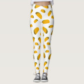 Cool en leuk lekker taco patroon wit leggings (Voorkant)