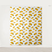 Cool en leuk lekker taco patroon wit Muur Wandkleed (Voorkant)