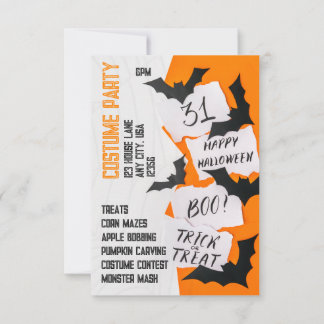 Cool en leuk, voor- en achterkant Halloween Kaart
