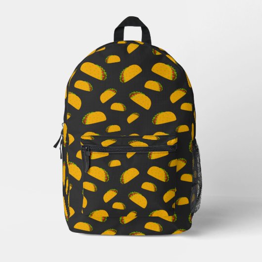 Cool- en leuke jummie-taco-patronen bedrukte rugzak (Voorkant)