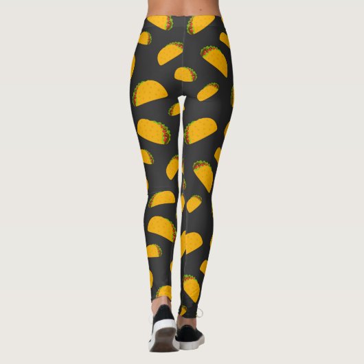 Cool- en leuke jummie-taco-patronen leggings (Achterkant)