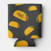 Cool- en leuke jummie-taco-patroon Monogram Blikjeskoeler (Voorkant)