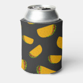 Cool- en leuke jummie-taco-patroon Monogram Blikjeskoeler (Blikje Achterkant)