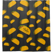 Cool- en leuke jummie-taco-patroon Monogram Douchegordijn (Voorkant)