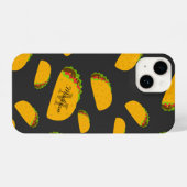 Cool- en leuke jummie-taco-patroon Monogram iPhone Hoesje (Achterkant horizontaal)