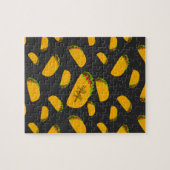 Cool- en leuke jummie-taco-patroon Monogram Legpuzzel (Horizontaal)