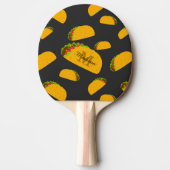 Cool- en leuke jummie-taco-patroon Monogram Tafeltennisbatje (Voorkant)