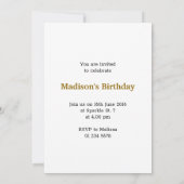 Cool- en leuke jummie-taco-patroon Monogram Uitnod Kaart (Achterkant)