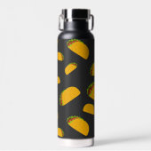 Cool- en leuke jummie-taco-patroon Monogram Waterfles (Voorkant)